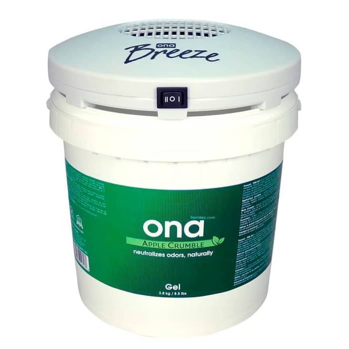 ONA BREEZE FAN - DISPENSADOR DE AMBIENTADORES ONA GEL en envase grande.