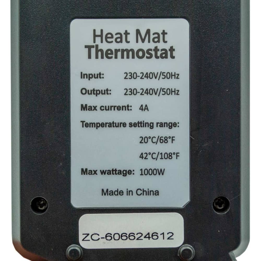 Especificaciones del termostato para mantas electricas