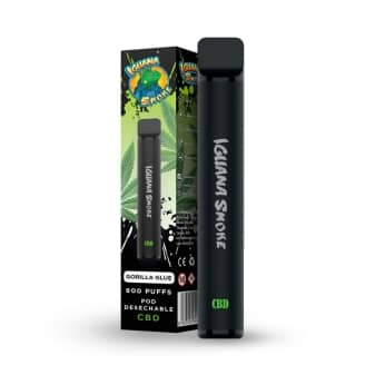 VAPE CBD DESECHABLE  IGUANA POD 150MG gorilla glue.