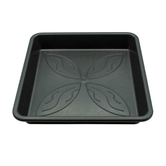 Plato cuadrado de 25x25 CM para macetas