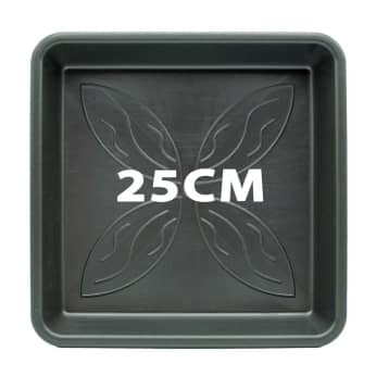 Plato para macetas cuadrado de 25cm