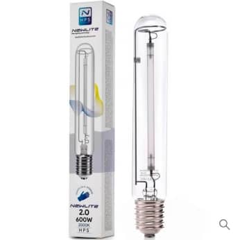 Bombilla Newlite de 600W SHP para crecimiento y floración.