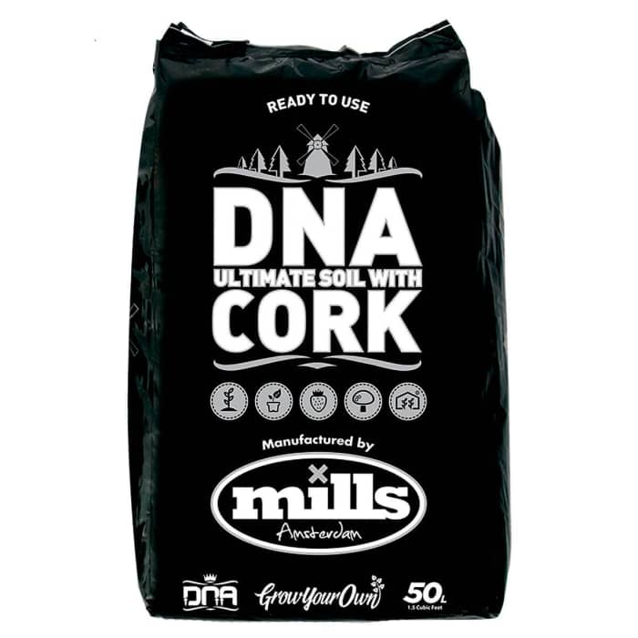 DNA ULTIMATE SOIL WITH CORK 50L. Sustrato sin perlita de Mills & DNA Genetics