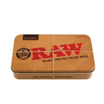 CAJA METAL RAW XL cerrada.