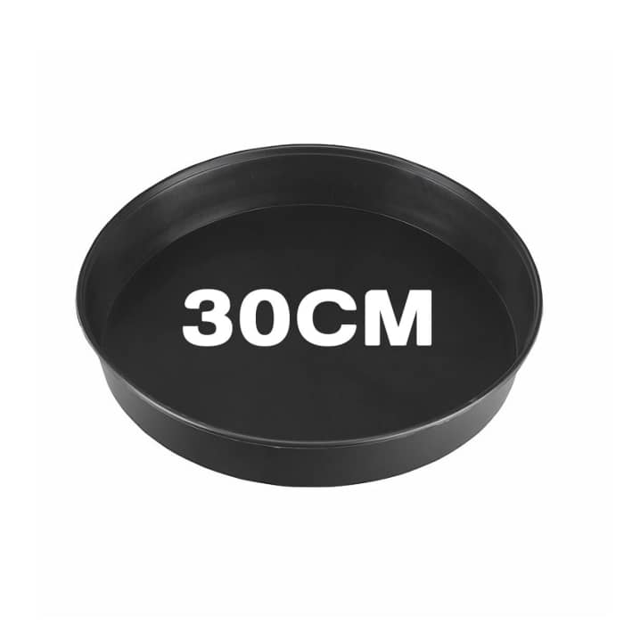PLATO REDONDO 30CM NEGRO