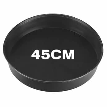 PLATO REDONDO 45CM NEGRO PARA MACETAS