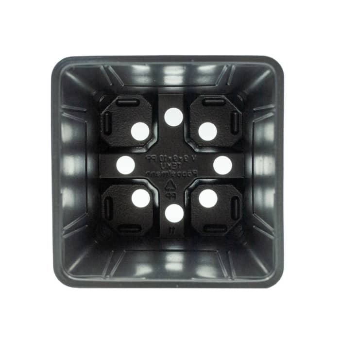 MACETA CUADRADA 600ML PLÁSTICO