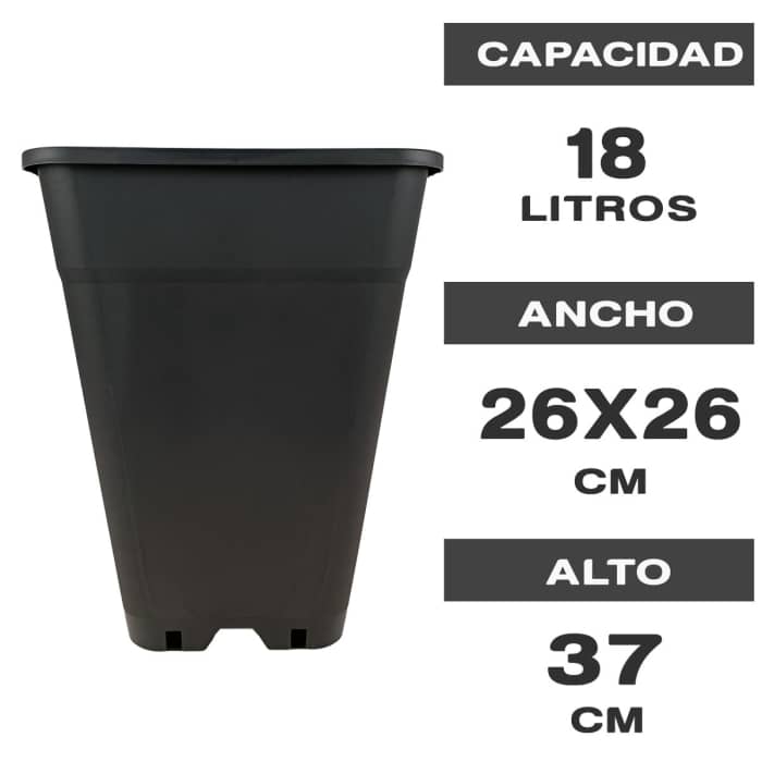 Maceta 18L especial para autoflorecientes