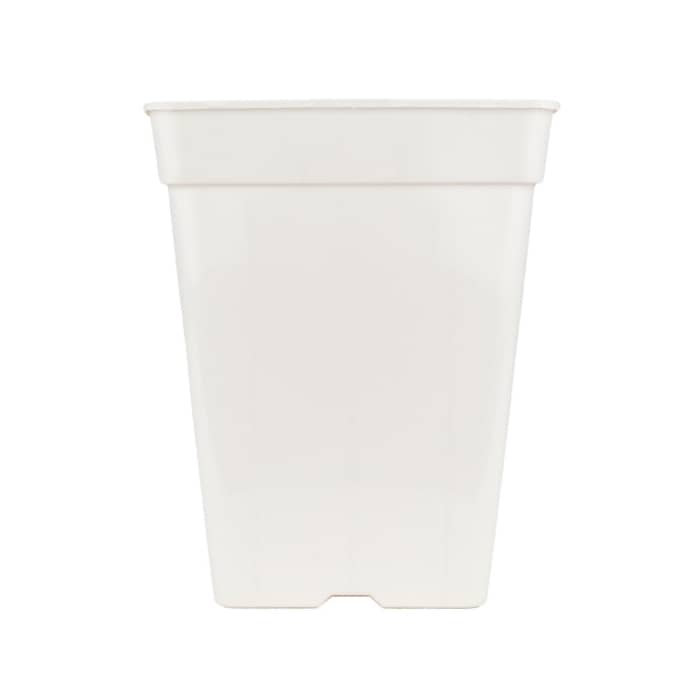 MACETA CUADRADA BLANCA 3,5L PLÁSTICO