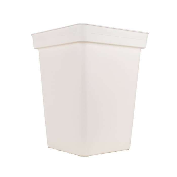 MACETA CUADRADA BLANCA 5,8L PLÁSTICO