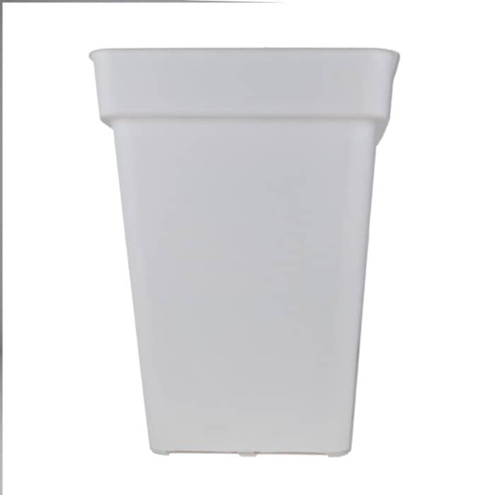 MACETA CUADRADA BLANCA 7L PLÁSTICO