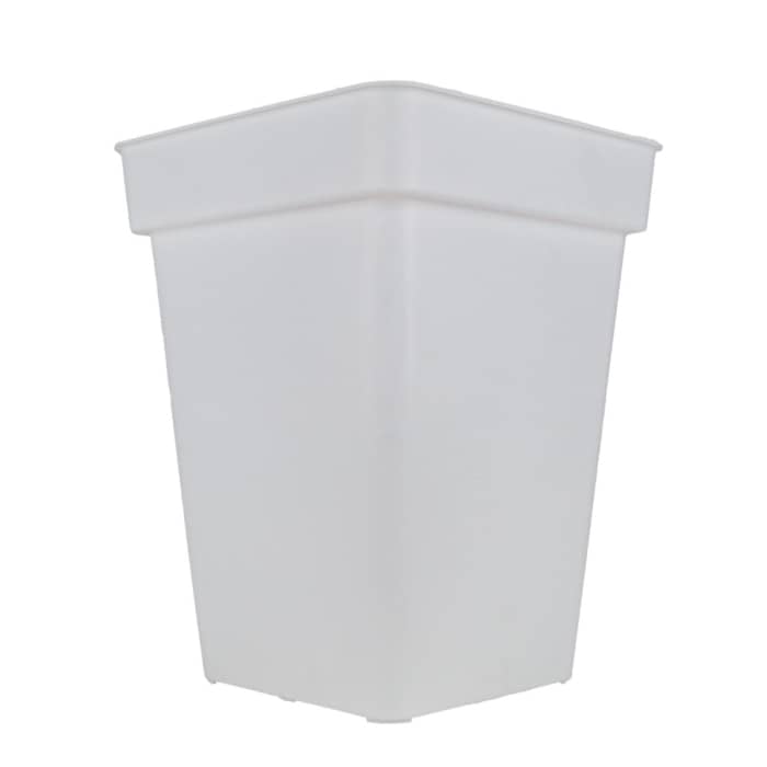 MACETA CUADRADA BLANCA 7L PLÁSTICO