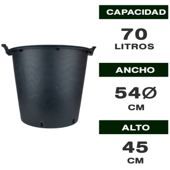 MACETA REDONDA ASAS 70L