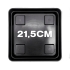 PLATO CUADRADO CON ELEVACION 21,5x21,5CM