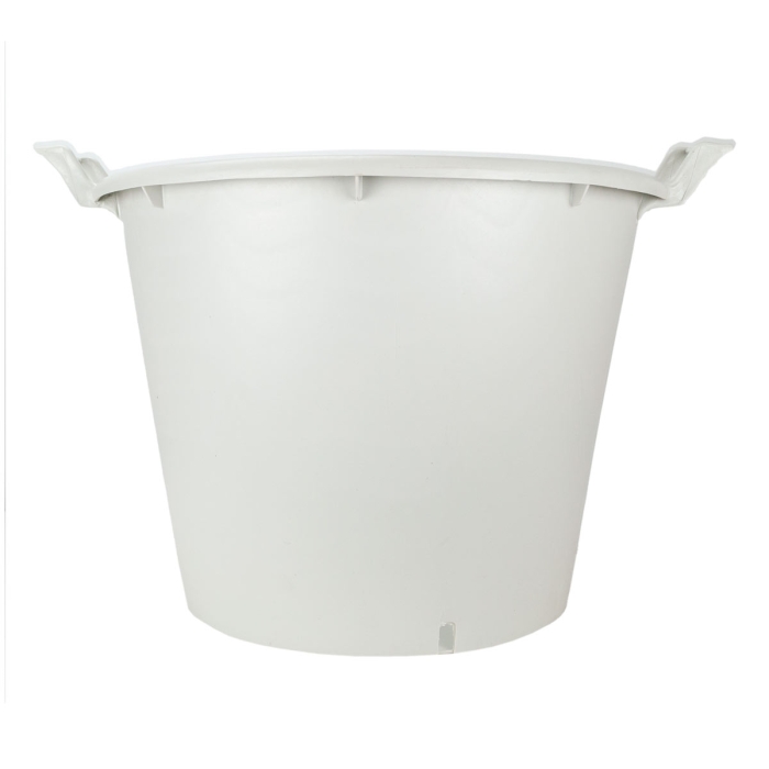 MACETA REDONDA BLANCA CON ASAS 50L