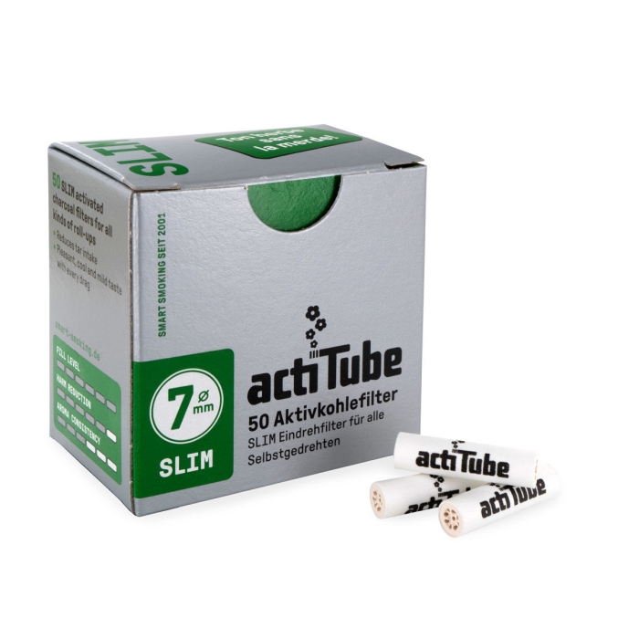 Actitube Slim de 7mm, Filtros de carbón activo