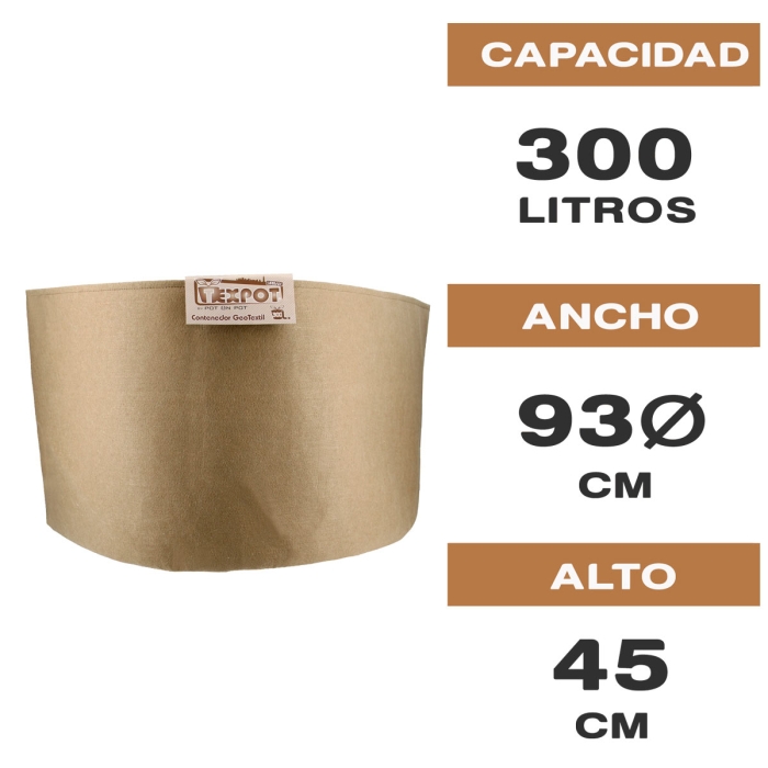 MACETA DE TELA TEX POT URBAN 300L. Características.