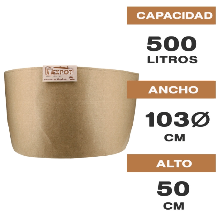 MACETA DE TELA TEX POT URBAN 500L. Características.