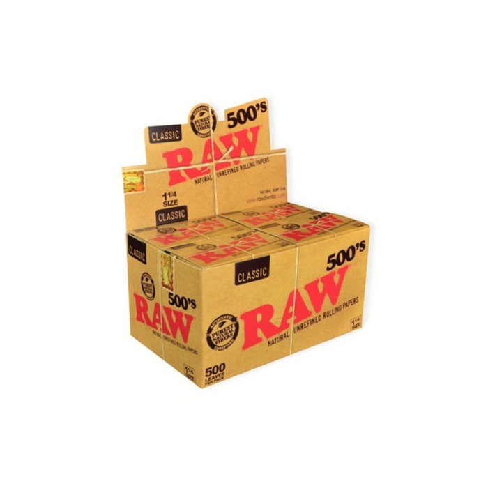 Papel de fumar RAW 500. 100% natural.