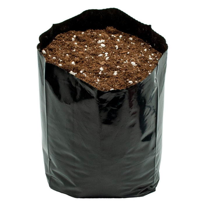 Bolsas de cultivo negras de plástico