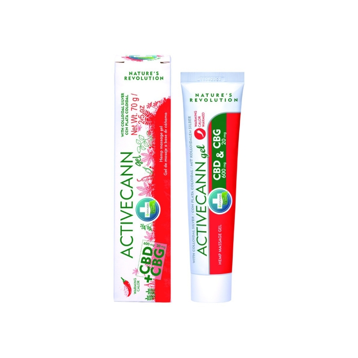 Tubo de gel efecto calor CBD + CBG