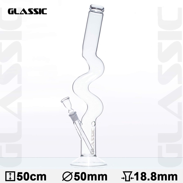 BONG CRISTAL ZIG ZAG 50cm