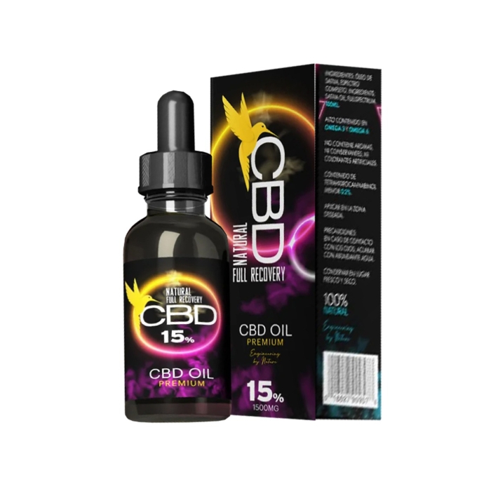 Aceite CBD 15% Hombre Full Spectrum - bote + caja
