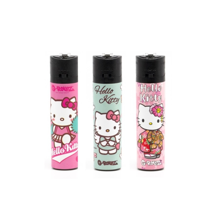 Tres modelos de Hellow Kitty mechero G-Rollz