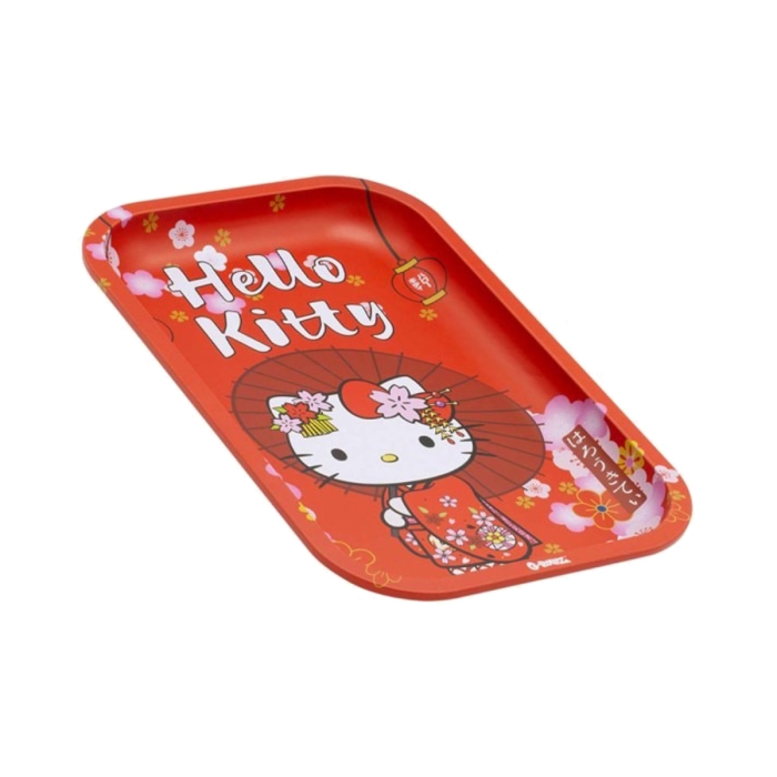BANDEJA METAL HELLOW KITTY KIMONO ROJO