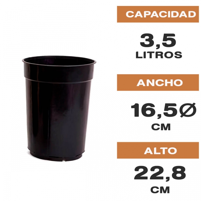 MACETA TUBULAR 3,5L