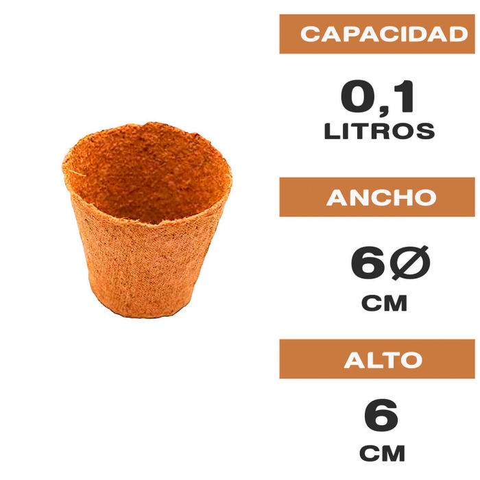 MACETA BIODEGRADABLE 6CM