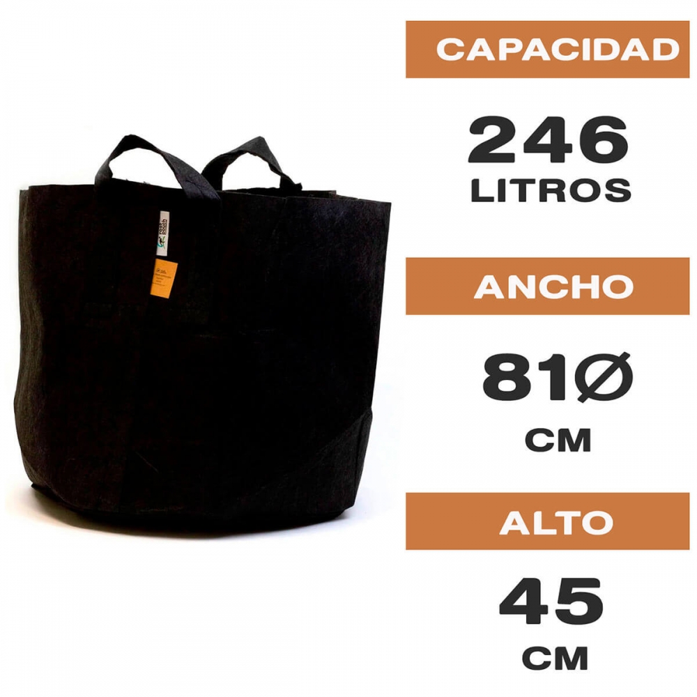 MACETA ROOT POUCH 246L CON ASAS