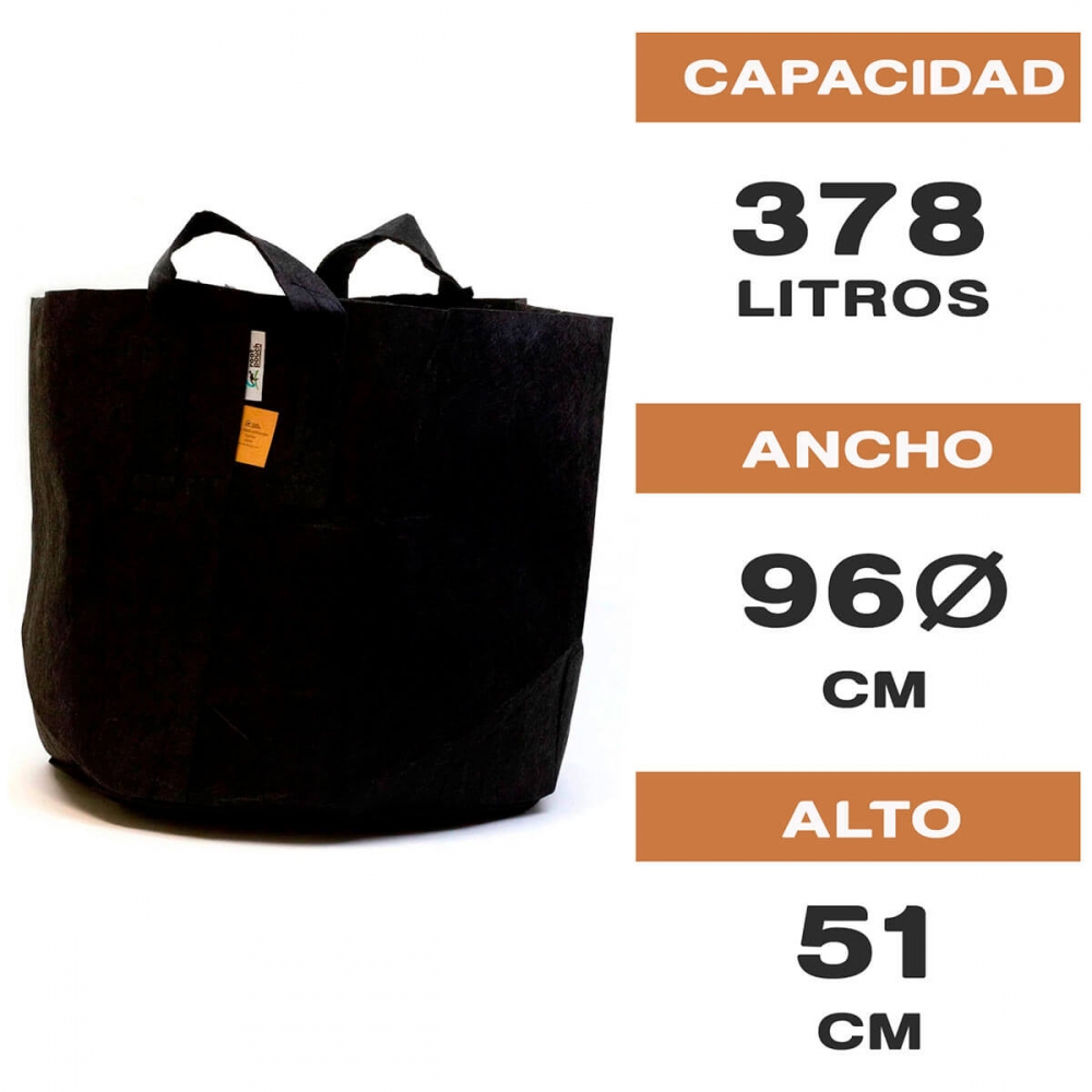 MACETA ROOT POUCH 378L CON ASAS