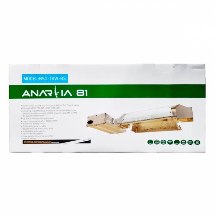 LUMINARIA ANARKIA 1000W D.E + BOMBILLA