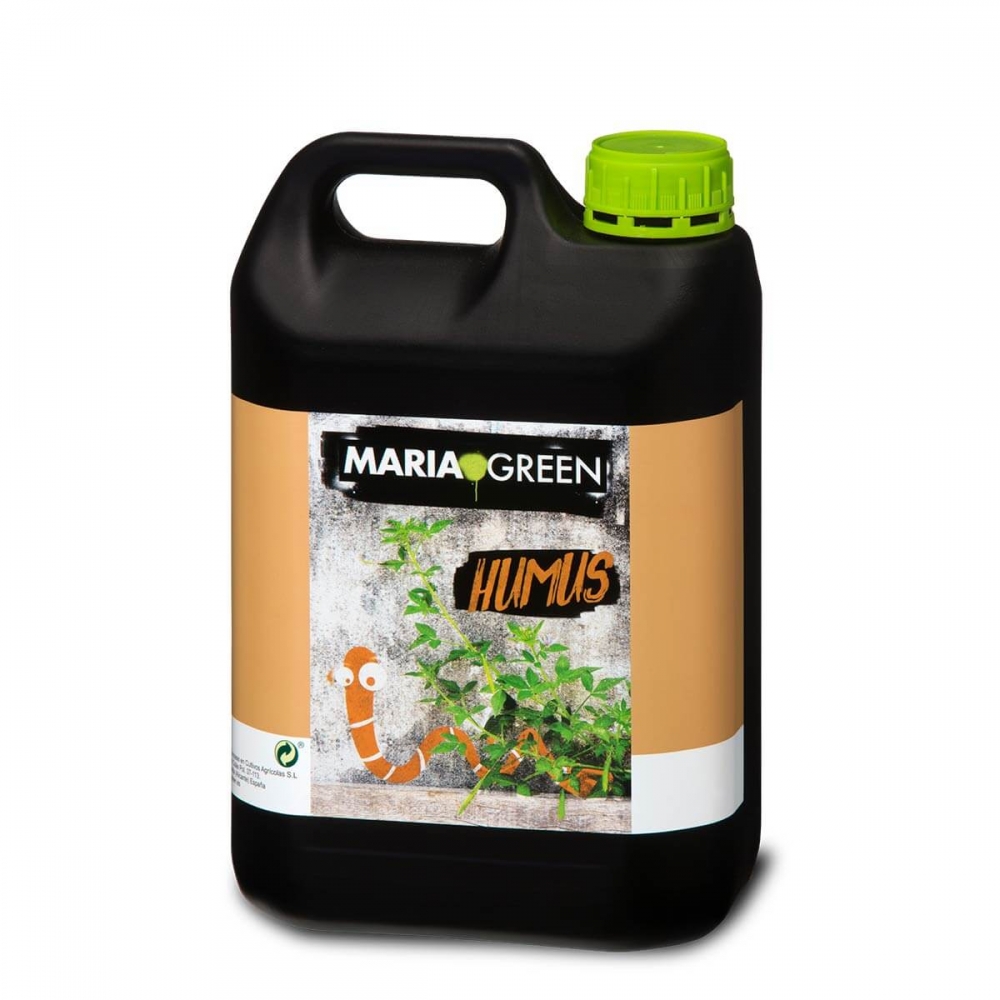 Humus de lombriz vegetal para marihuana de Maria Green 5L.