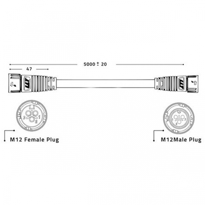 CABLE DE CONTROL CADENA LED ZEUS (Lumatek)