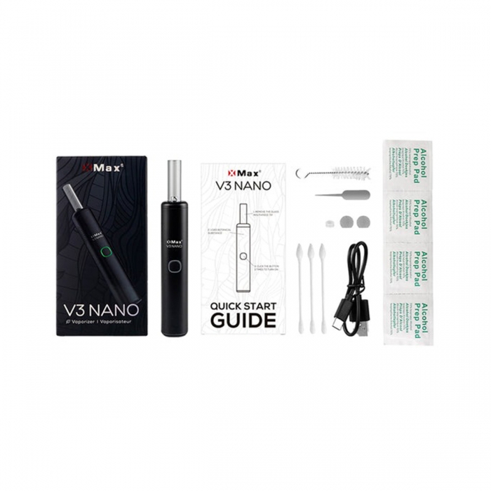Vaporizador XMax V3 Nano. Componentes.
