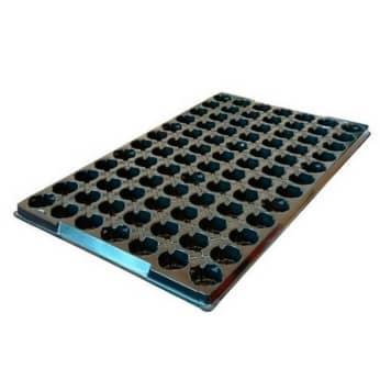 BANDEJA PLASTICO VACIA 33MM JIFFY 84 alveolos.