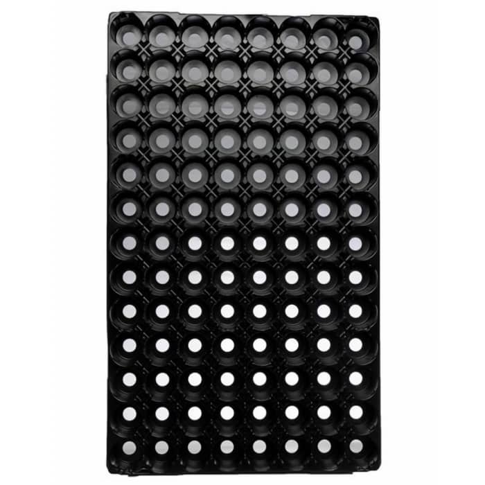 BANDEJA PLASTICO VACIA 33MM JIFFY 104 alveolos.