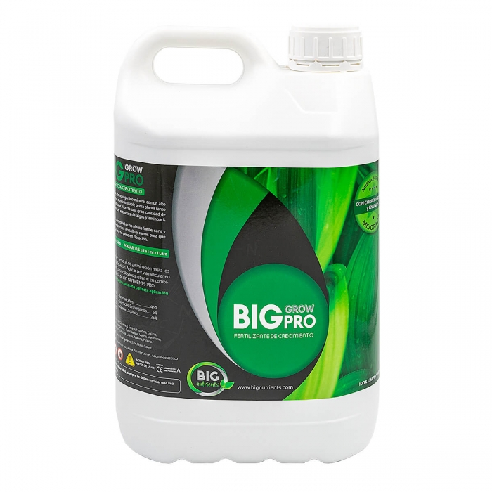 Big Grow Pro de Big Nutrients - Abono de crecimiento para marihuana. 5L.