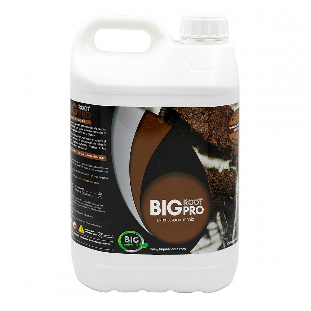 Big Root Pro de Big Nutrients - Estimulador y potenciador de raíces ecológico. 5L.