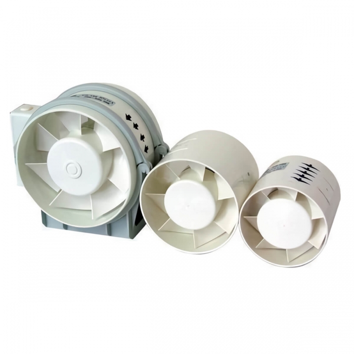 EXTRACTOR DE AIRE EN LINEA - BOCA DE 100, 125 Y 150MM