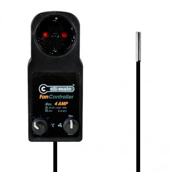 Controlador de temperatura con termostato y sonda.
