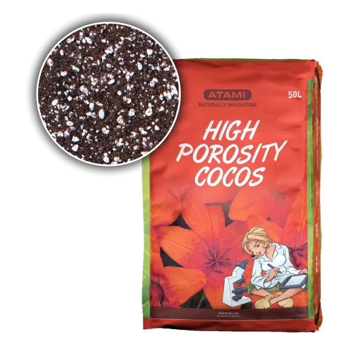 High Porosity cocos de Atami. Muestra sustrato