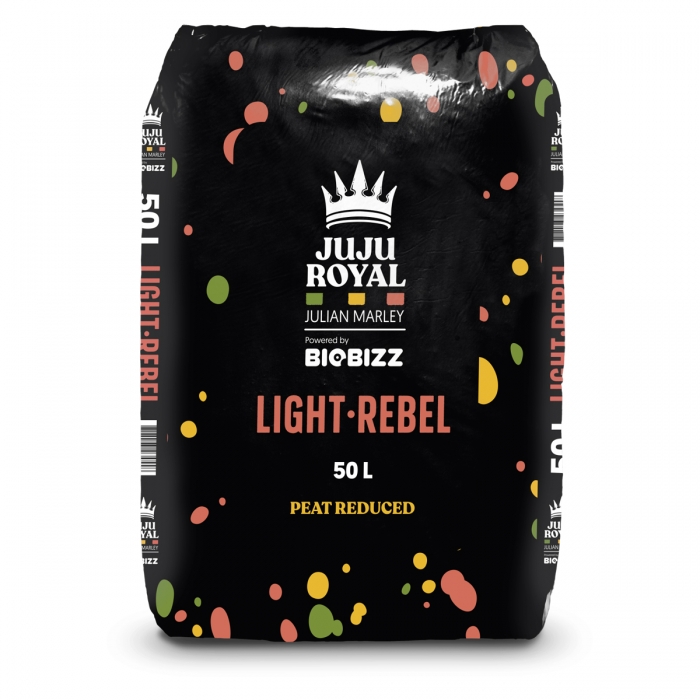 Light Rebel de Juju Royal by Biobizz y  Julian Marley. Saco de 50 litros.