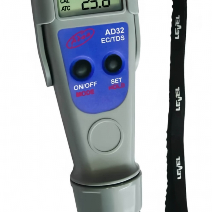 AWDA WATERPROOF AD32 MEDIDOR DE EC botones.