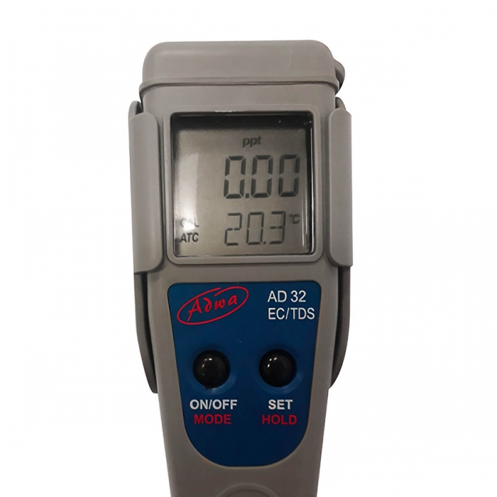 AWDA WATERPROOF AD32 MEDIDOR DE EC pantalla.