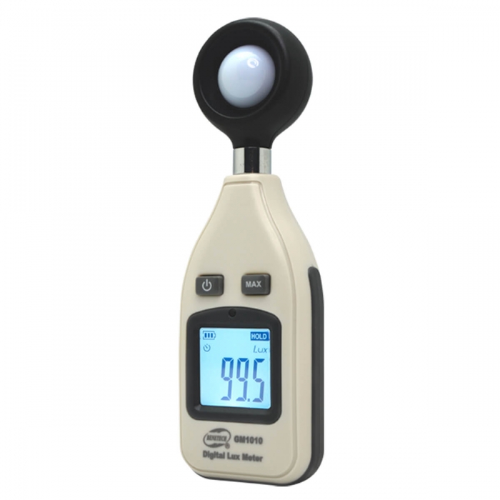 Luxómetro Benetech - Medidor de luz perfil derecho.