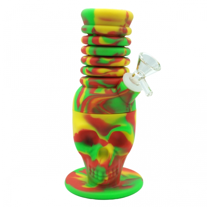 Bong Calavera Acordeón Silicona Modelo 1