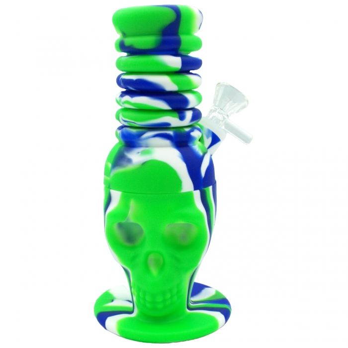 Bong Calavera Acordeón Silicona Modelo 3